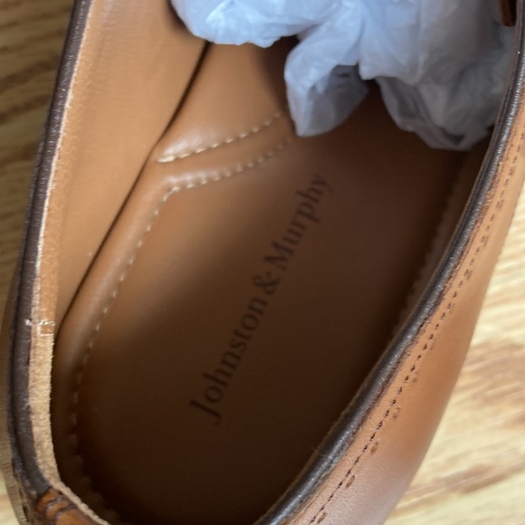 Johnston and Murphy Mens brown leather slip on - Picture 5 of 7